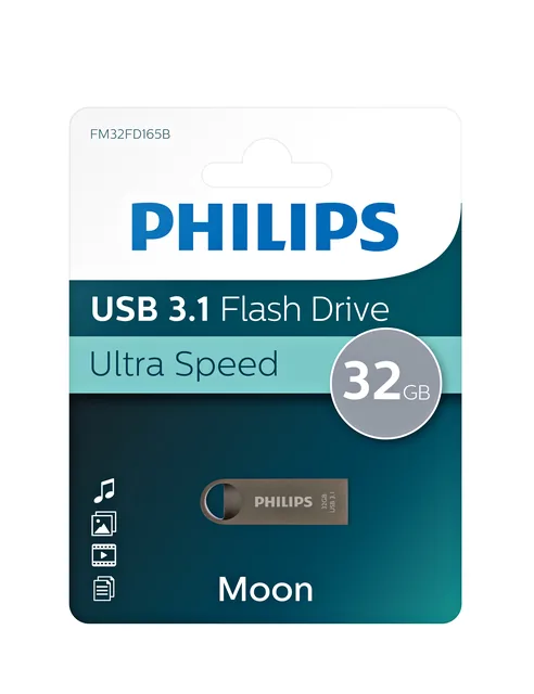 USB stick 3.1 Philips Moon USB-A 32GB grijs