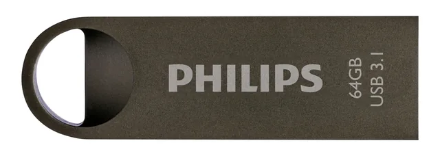 USB stick 3.1 Philips Moon USB-A 64GB grijs