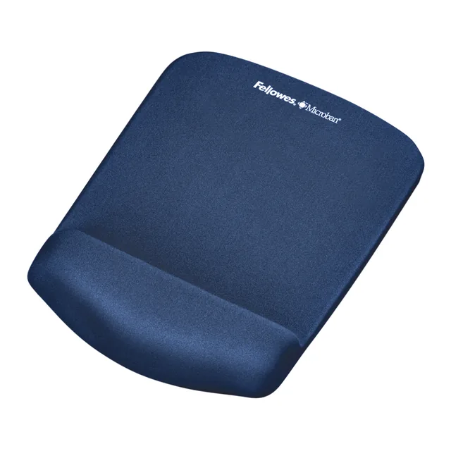 Muismatpolssteun Fellowes Plush Touch blauw