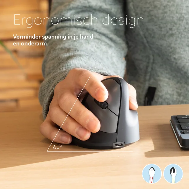 Ergonomisch muis R-Go HE Break Wireless Rechts M