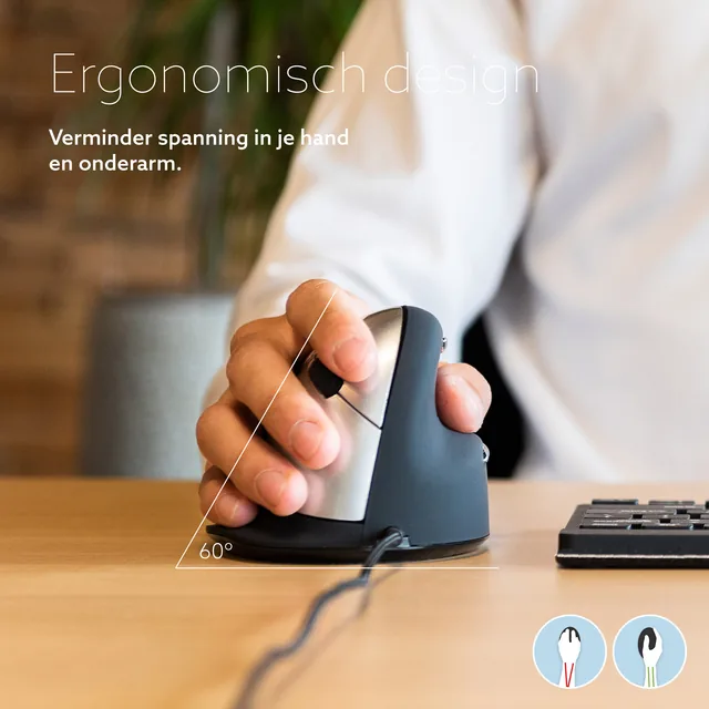 Ergonomisch muis R-Go HE Break Draad Rechts L