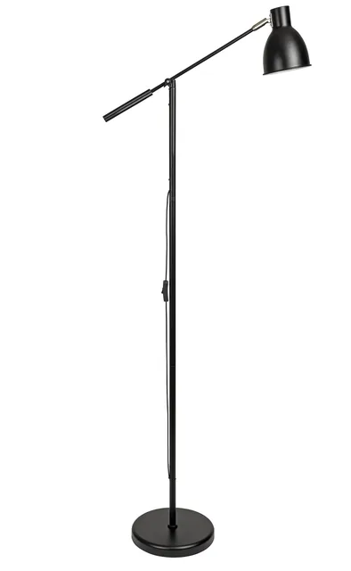 Vloerlamp MAUL Finja hg 138cm arm 30cm zwart