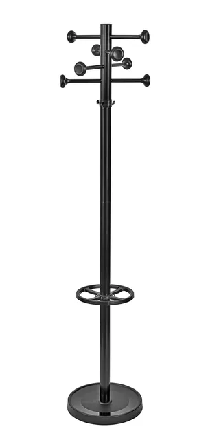 Kapstok MAUL Grando stnd 175cm 16 haken zw RAL9004