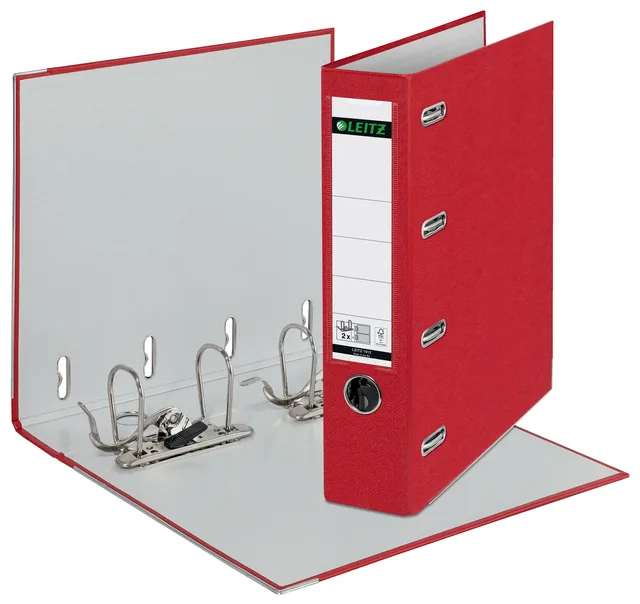 Giro bank ordner Leitz A4 dubb mech 80mm PP rd