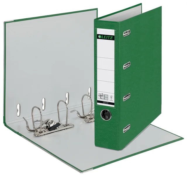 Ordner Leitz A4 80mm pp bank 2mech groen
