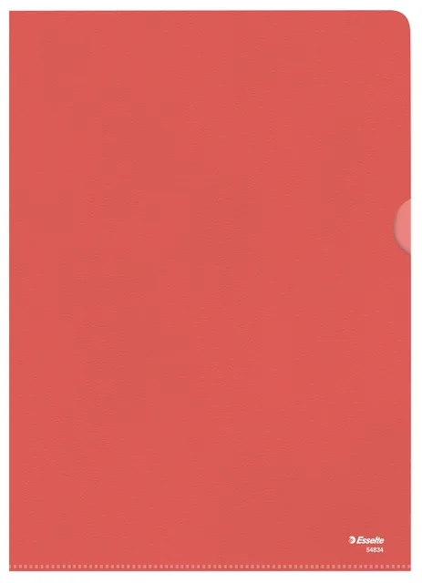 L-map Esselte standaard A4 0.11mm PP rood
