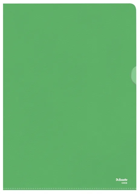 L-map Esselte standaard A4 0.11mm PP groen
