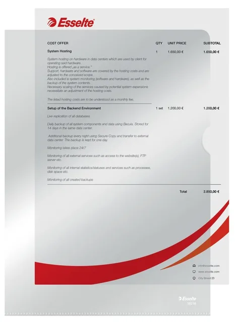 L-map Esselte standaard copy safe PP A4 transp