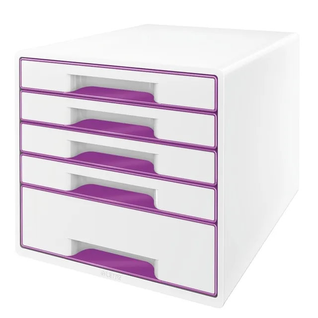 Ladenbox Leitz WOW laden wit/paars