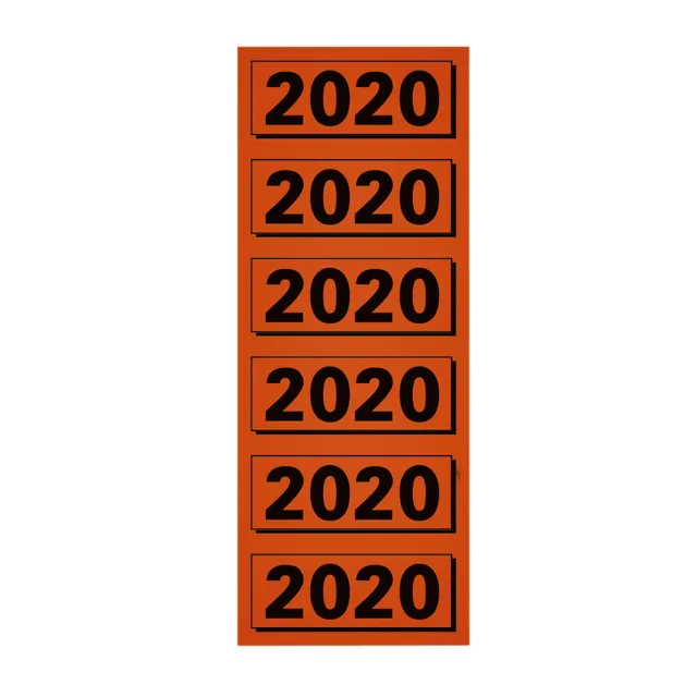 Rugetiket Elba 2020 57x25mm rood 120 stuks