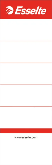 Rugetiket Esselte breed 50x158mm karton wit
