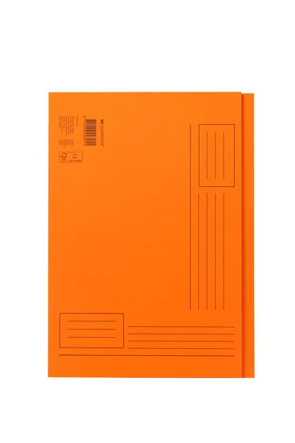 Vouwmap Quantore A4 Ongelijke Zijde 320gr Oranje