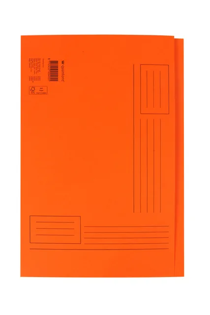 Vouwmap Quantore fo ongelijke zijde 320gr oranje