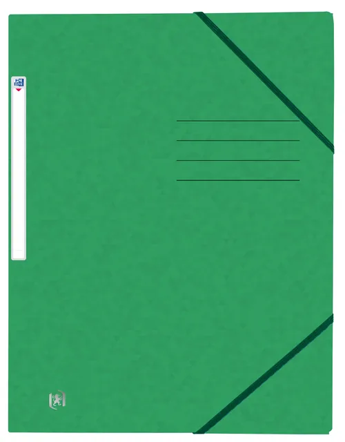 Elastomap Oxford Top File A4 3 kleppen 390gr groen