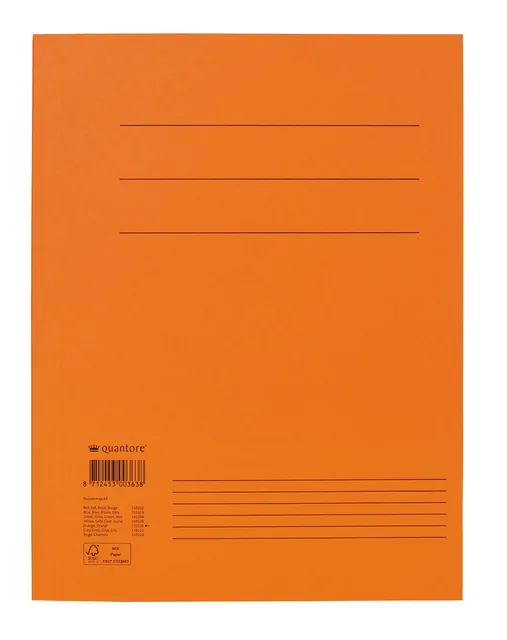 Dossiermap Quantore A4 320gr oranje