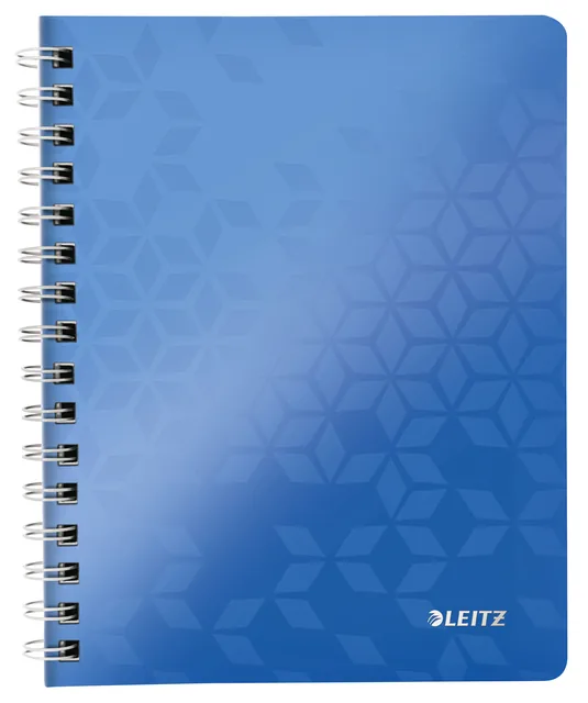 Notitieboek Leitz WOW A5 spiraal 160pg lijn bl