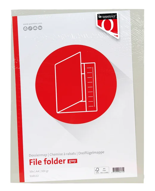 Dossiermap Quantore A4 320gr grijs