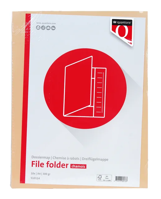 Dossiermap Quantore A4 320gr chamois
