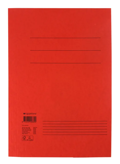 Dossiermap Quantore Fo 320gr rood