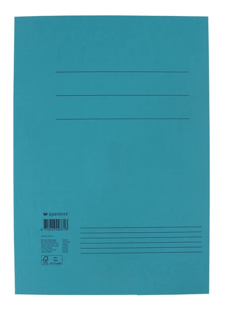 Dossiermap Quantore Folio 320gr blauw