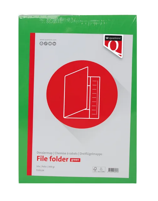 Dossiermap Quantore Fo 320gr groen