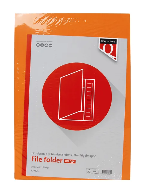 Dossiermap Quantore Fo 320gr oranje