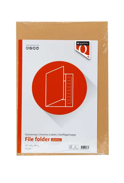 Dossiermap Quantore Fo 320gr chamois