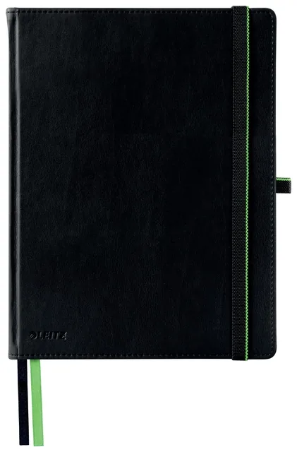 Notitieboek Leitz Complete 187x242 160blz lijn zw