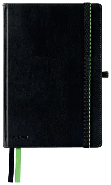 Notitieboek Leitz Complete A5 160blz 100gr lijn zw