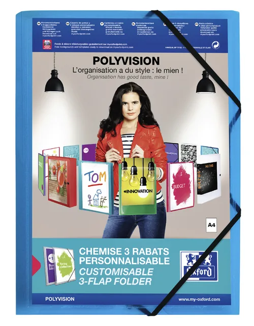 Elastomap Oxford Polyvision A4 incl insteektas bl