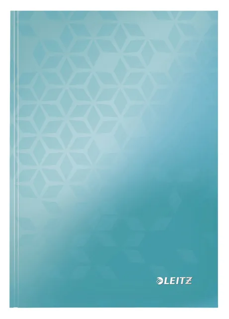 Notitieboek Leitz WOW A5 160blz 90gr lijn ijsblauw