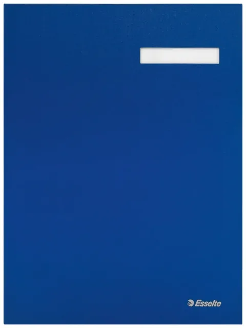 Vloeiboek Esselte karton 20tabs blauw