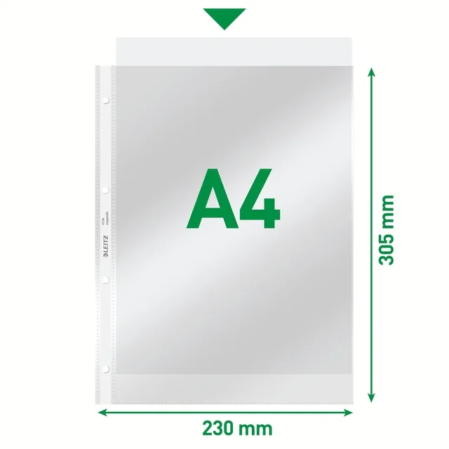 Showtas Leitz standaard 4-gaats PVC A4 glashelder