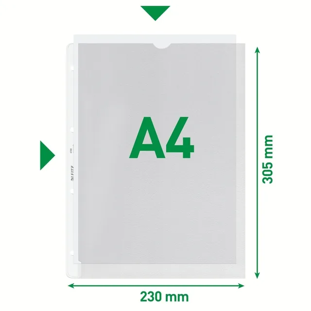 Showtas Leitz Premium uitsnede PP A4 transparant