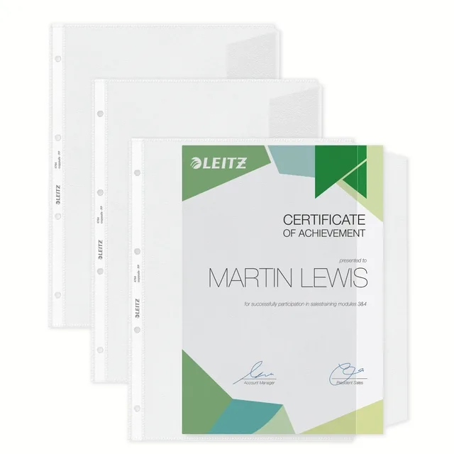 Showtas Leitz Premium met klep PP A4 transparant