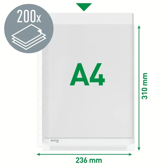 Showtas Leitz Premium PVC expansievouw glashelder