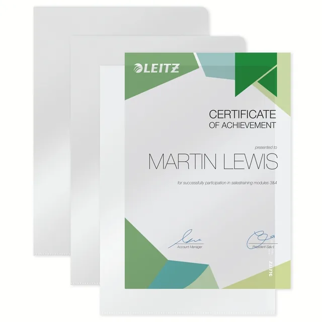 L-map Leitz Premium lasnaad PVC A4 transparant