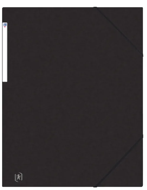 Elastomap Oxford Top File A3 3 kleppen 390gr zwart