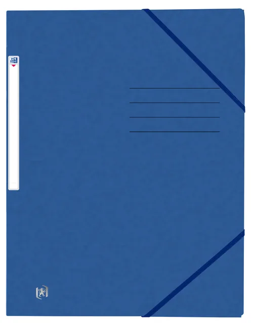 Elastomap Oxford Top File A4 3 kleppen 390gr blauw