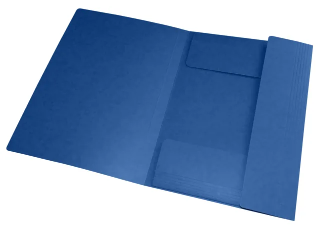 Elastomap Oxford Top File A4 3 kleppen 390gr blauw