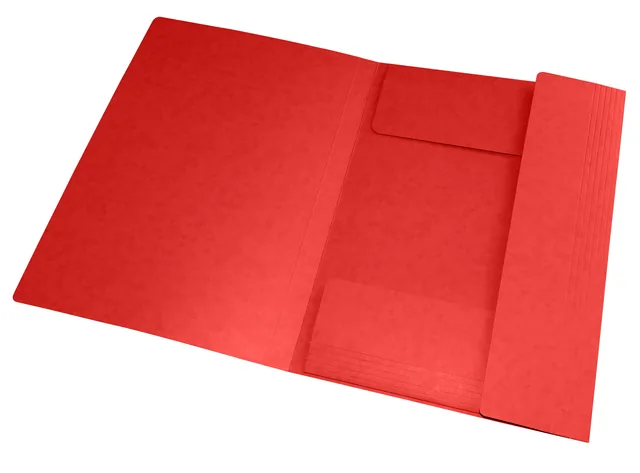 Elastomap Oxford Top File A4 3 kleppen 390gr rood