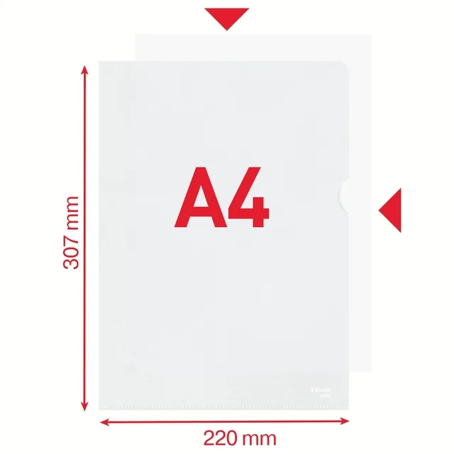 L-map Esselte standaard copy safe PP A4 tr
