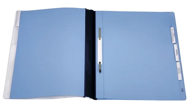 Personeelsmap Durable 5 vakken hangrail blauw