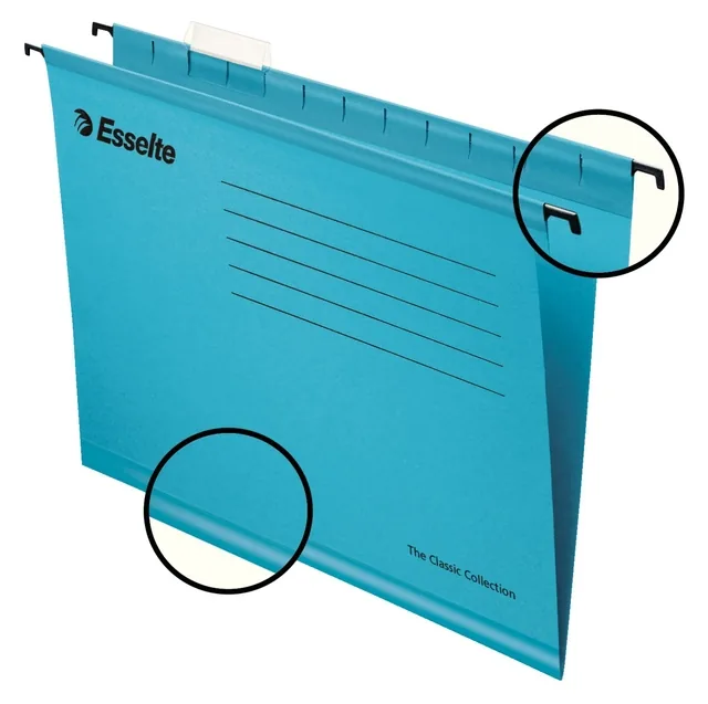 Hangmap Esselte Classic folio V-bodem 382x240mm bl