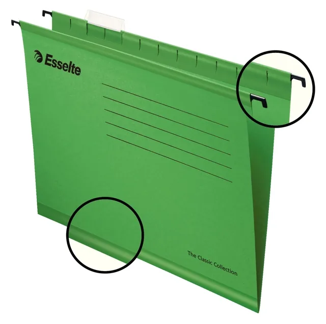 Hangmap Esselte Classic folio V-bodem 382x240mm gr