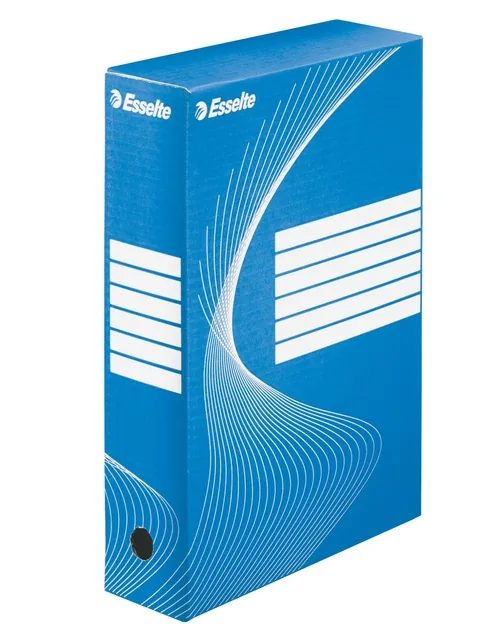 Archiefdoos Esselte Boxycolor 80mm 352x250mm blauw