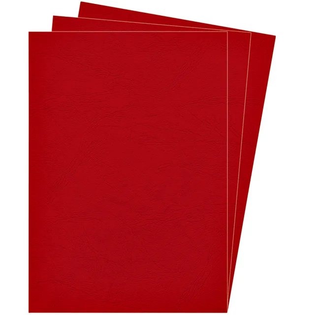 Voorblad Fellowes A4 lederlook rood