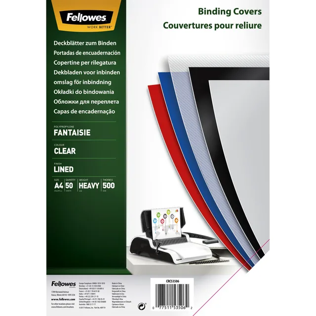 Voorblad Fellowes A4 Fantasia PP 500micron transp