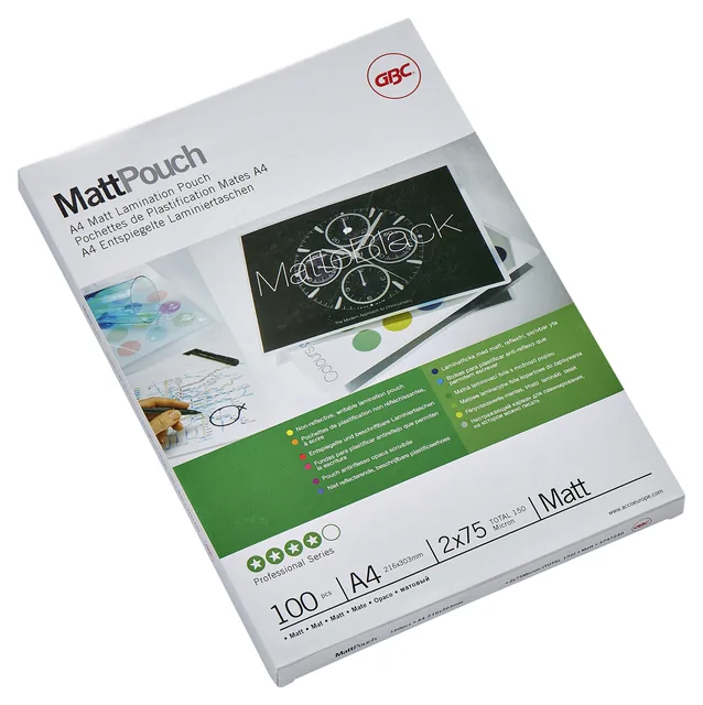 Lamineerhoes GBC A4 2x75micron mat