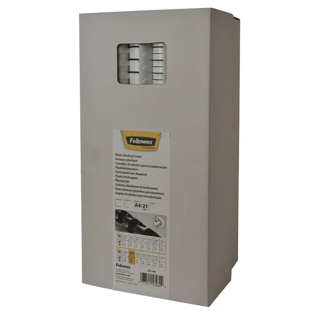 Bindrug Fellowes 10mm 21rings A4 blauw